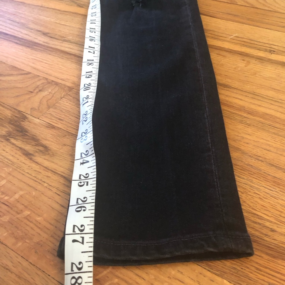 AG Stevie ankle jeans black skinny jeans with holes distressed size 26 - Picture 5 of 16